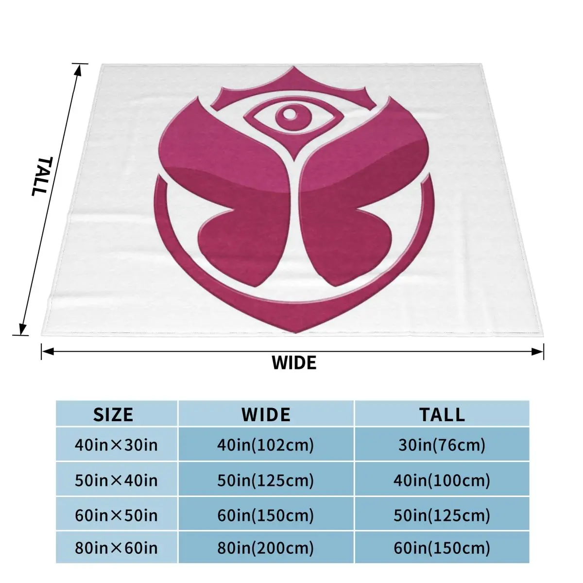 Tomorrowland Belgian Electronic Dance Music Festival Blanket Soft Flannel Throw Blanket Bedspread for Bed room Picnic Home Sofa