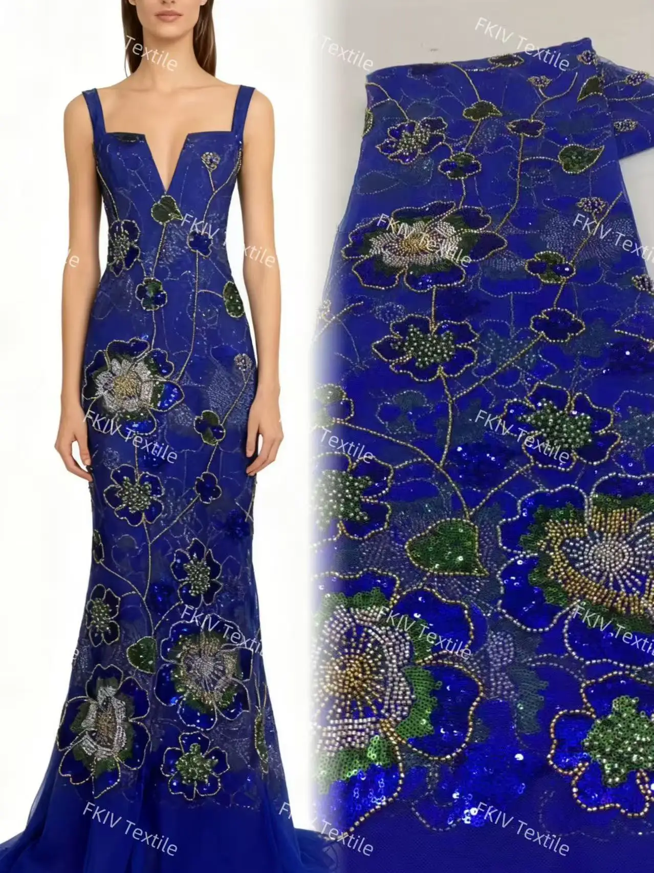 

Latest African Sequins Tulle Lace Fabric High Quality Embroidery Lace French Nigerian Laces Fabric For Bridal Wedding Dress Sew