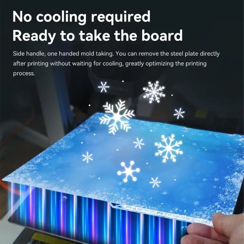 

Steel Build Plate Replacement For 3 3D Printer Low Energy Printing Composite Build Plate Easy Installation Accessories F19E