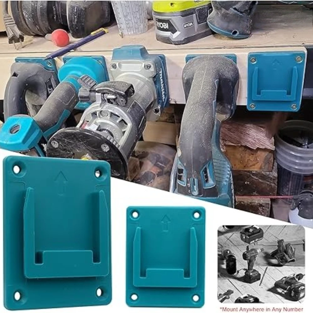 1-40Pcs Wall Mount Electric Tool Holder for Makita Bosch 18V Dewalt Milwaukee for Drill Power Storage Battery Bracket Fixing