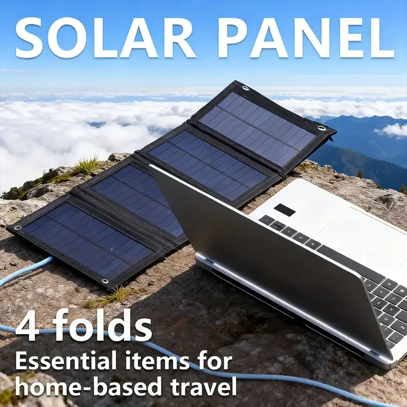 1 piece of convenient solar folding panel 5V USB port, folda
