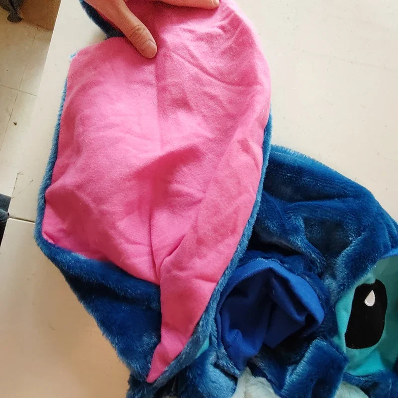 110/130cm Lilo and Stitch Disney Plush Toys Pixar Anime Big Stich Angel Doll Pillow Semi-finished Leather Holster Gift for Kids