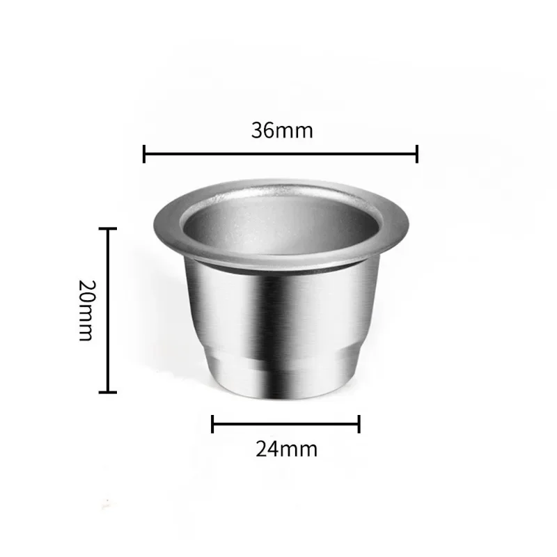 Nespresso Capsule di caffè riutilizzabili in acciaio inossidabile filtro per caffè cialde di caffè riutilizzabili macchina per caffè riutilizzabile