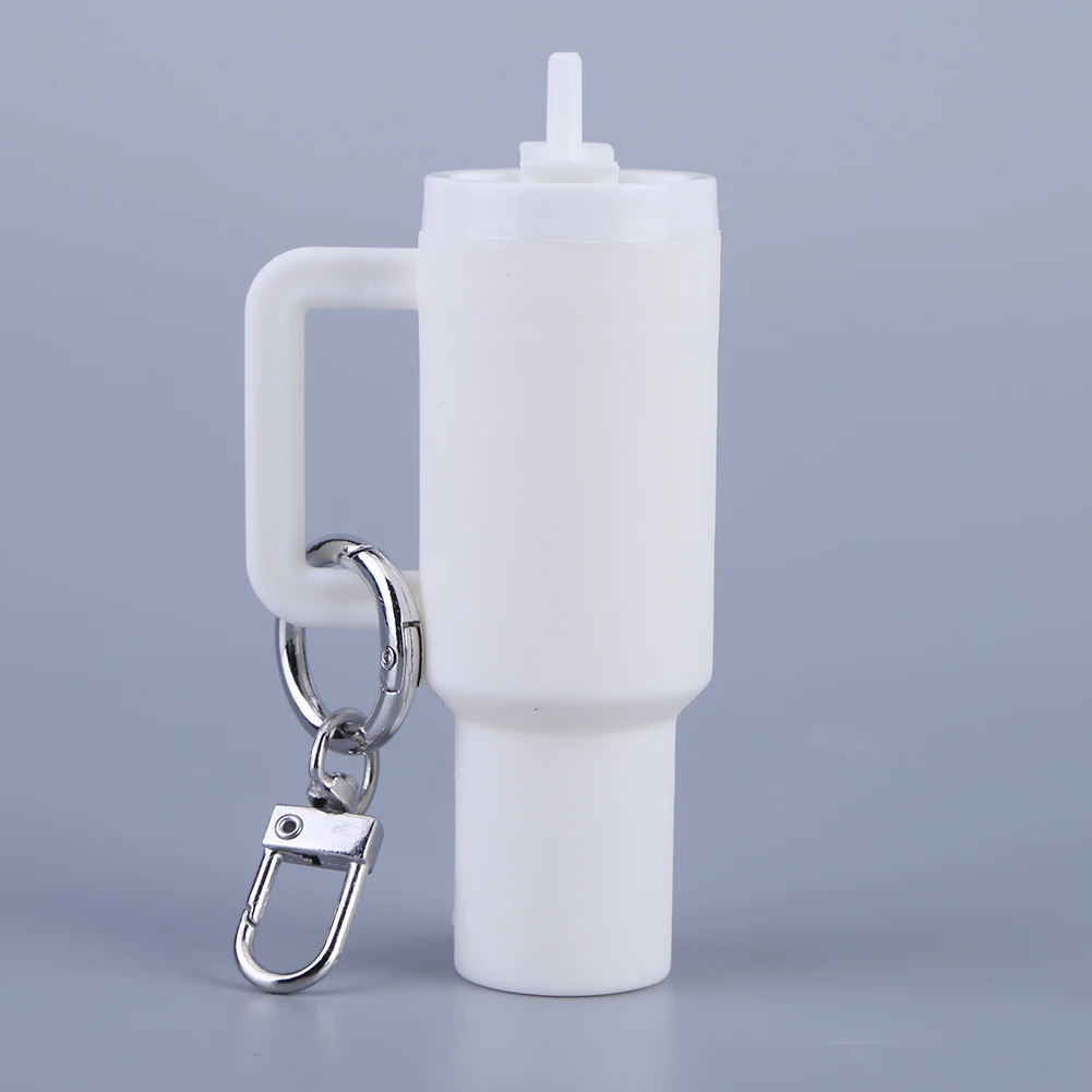 Adorable Mini Cup Keychain Portable Chapstick Holder