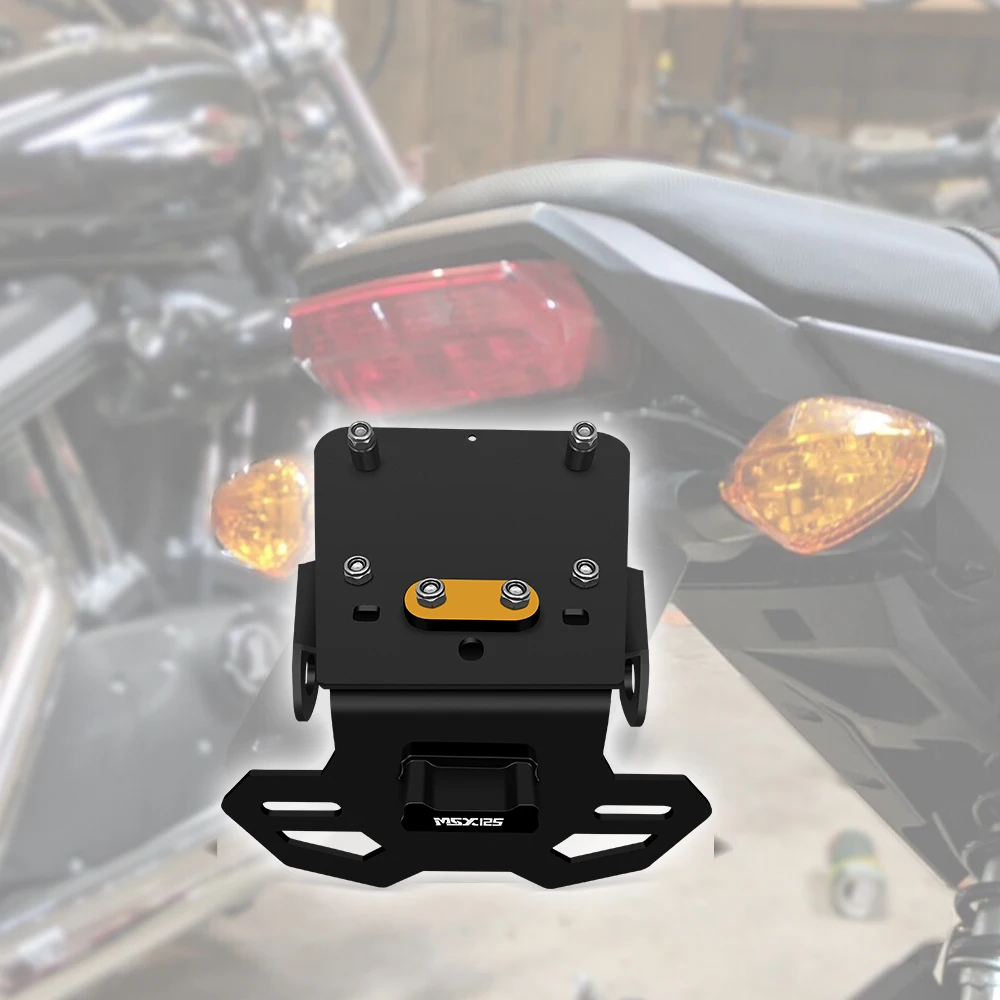 Motorfiets Staart Netjes Spatbord Eliminator Kentekenplaat Houder Led Licht Msx125 Accessoires Voor Msx 125 Grom 2021 2022