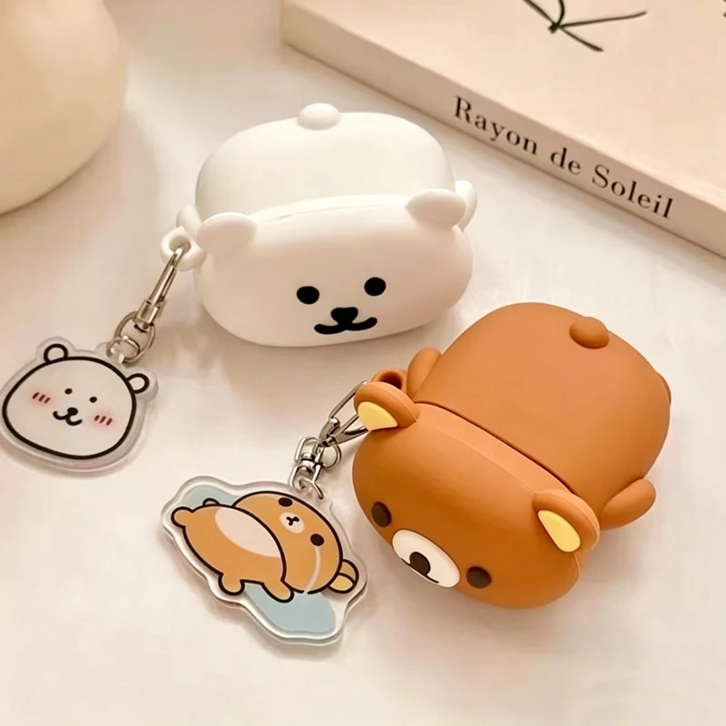 Lovely Bear Silicone 3D Earphone Ear Bag Case Cover For Apple Airpods Pro 2 3 1 4 With Pendant