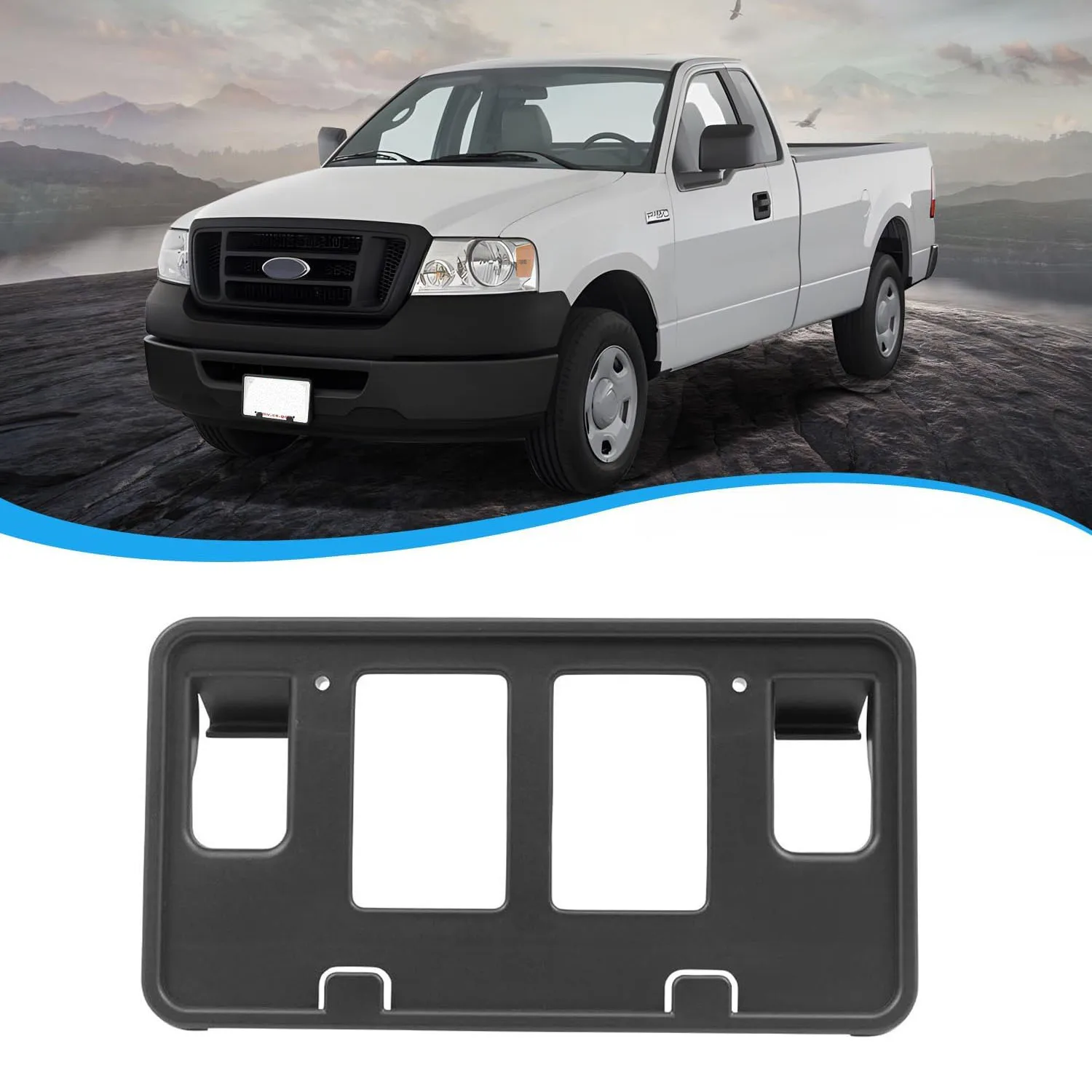 

Car Front Bumper License Plate Frame Pickup Mounting Bracket Holder For Ford F150 2006 2007 2008 6L3Z17A385AAA