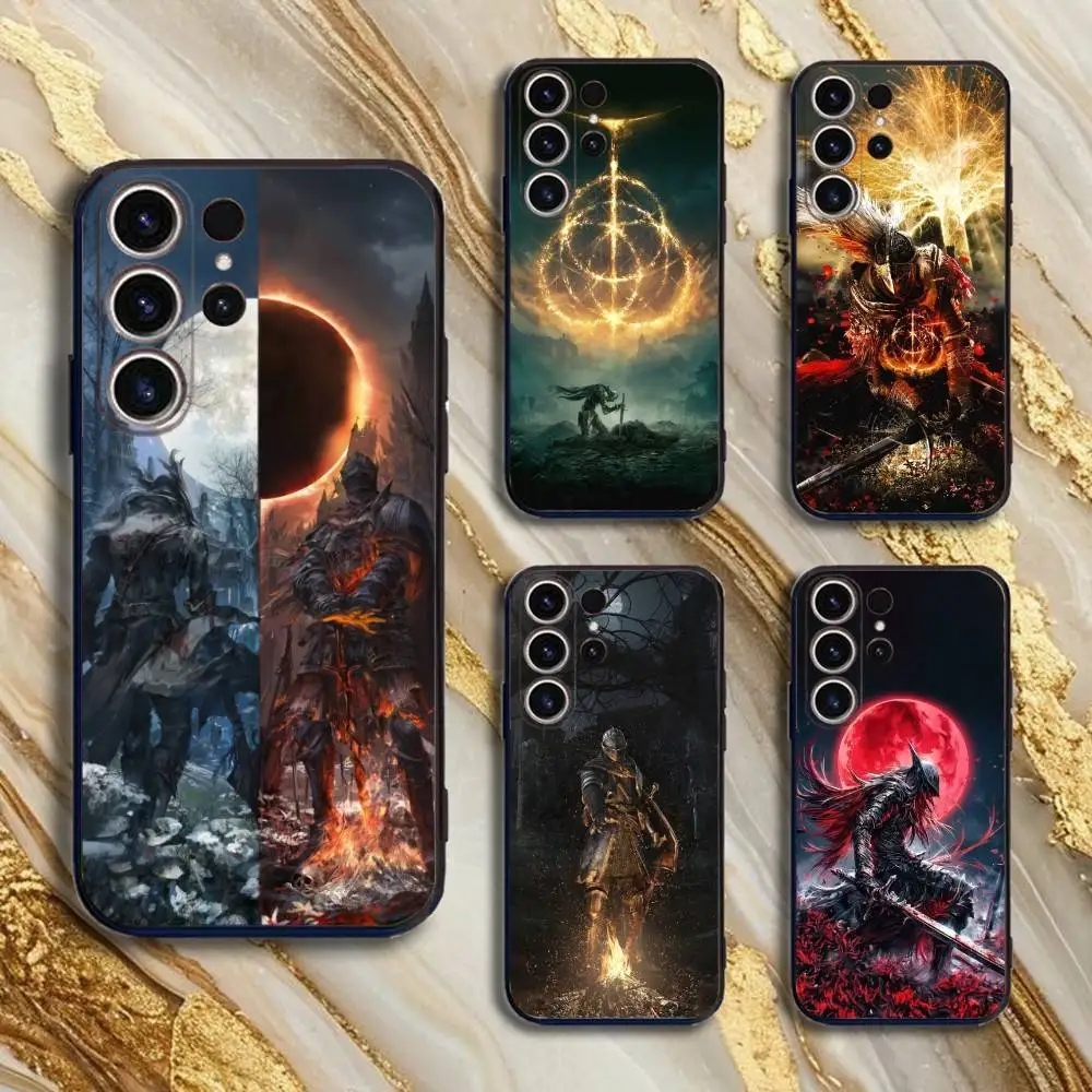 

Game D-Dark S-souls Phone Case For SamsungS25,24,21,22,23,30,Ultra,20,Plus,Fe,Lite,Note,10,9,5G Black Cover