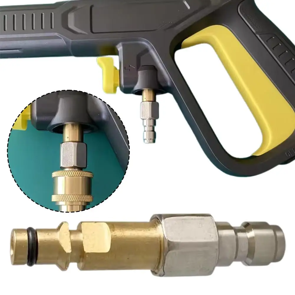 Takasumi Cleaning Machine Equipment Pressure Washer Accessories 1/4 Quick Connector Anti-Tangle Adapter Connect Hose For Ka E3D4