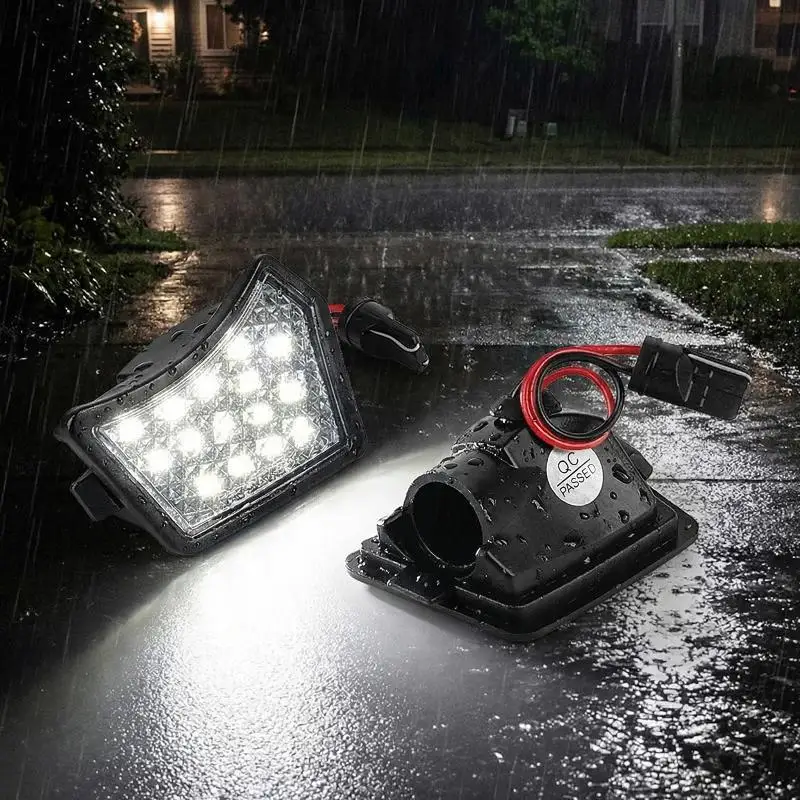 

2PC Led Rearview Mirror Downlights for S60 S80 V50 V70 Xc70 Xc90 High Brightness Car Door Courtesy Lamps Easy Install Accessorie