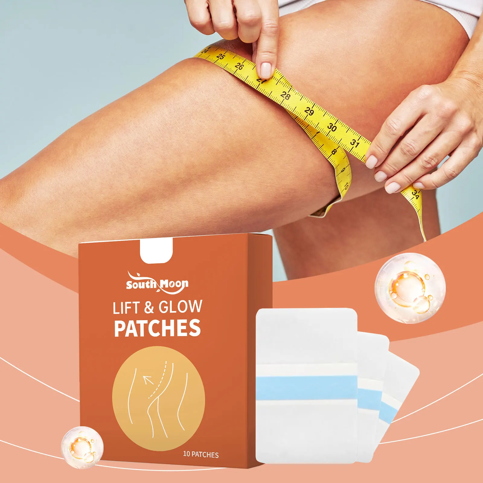 Invisible Thin Leg Sticker Lifting Thigh Improve Flabby Sagging Skin Cellulite Tightening Sweatproof Anti Wear Leg Firming Tape