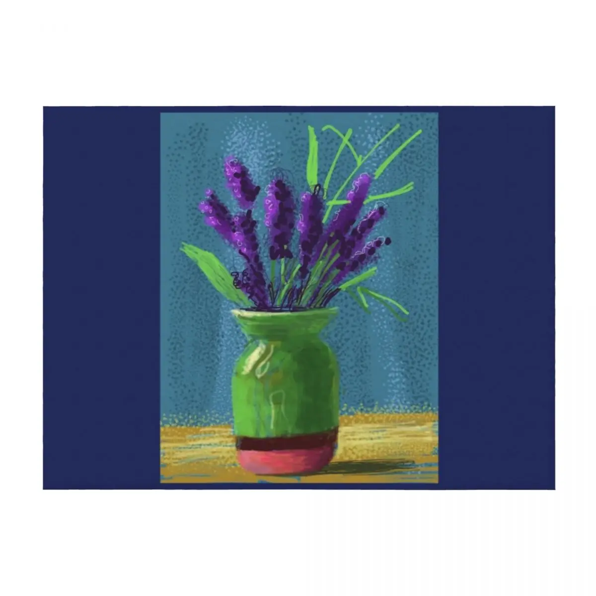 

Purple Lavender Paint Art Throw Blanket Plush sofa bed Sofas Vintage Blankets