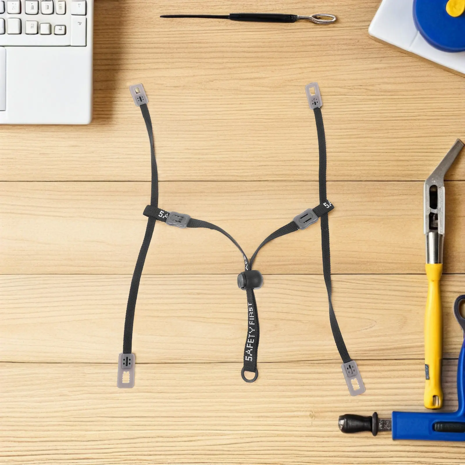 

2 шт. регулируемых ремешков для каски с черным фиксатором-бусиной, сменные ремни для строительной и промышленной безопасности