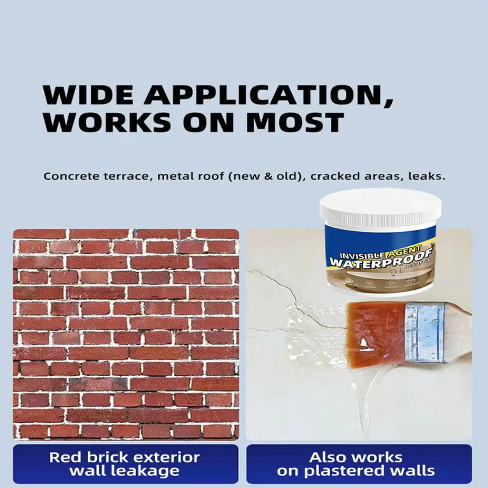 Anti Leaking Universal Transparent Color Glue Water Repellent Paint Bathroom Roof Wall Invisible Waterproof Agent Sealing Glue