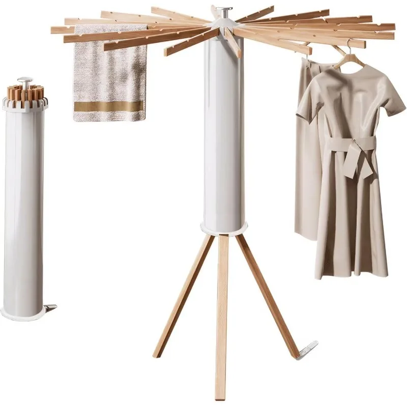 

Tripod Clothes Drying Rack - Foldable Laundry Drying Rack - Household Floor Standing Clothes Drying Racks