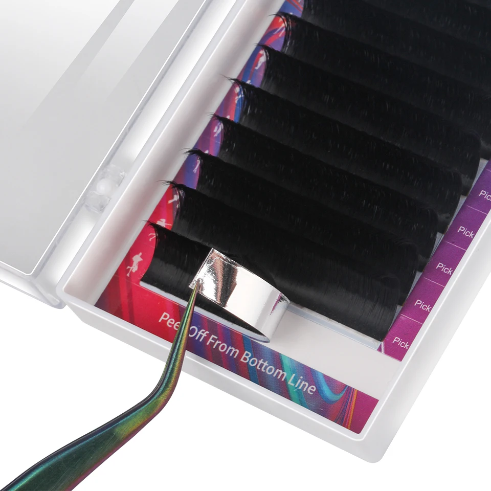 THINKSHOW Easy Fan Lashes Bloom Estensione delle ciglia Fioritura automatica Ventaglio veloce Ventagli fai da te Ciglia finte visone Strumento per il trucco