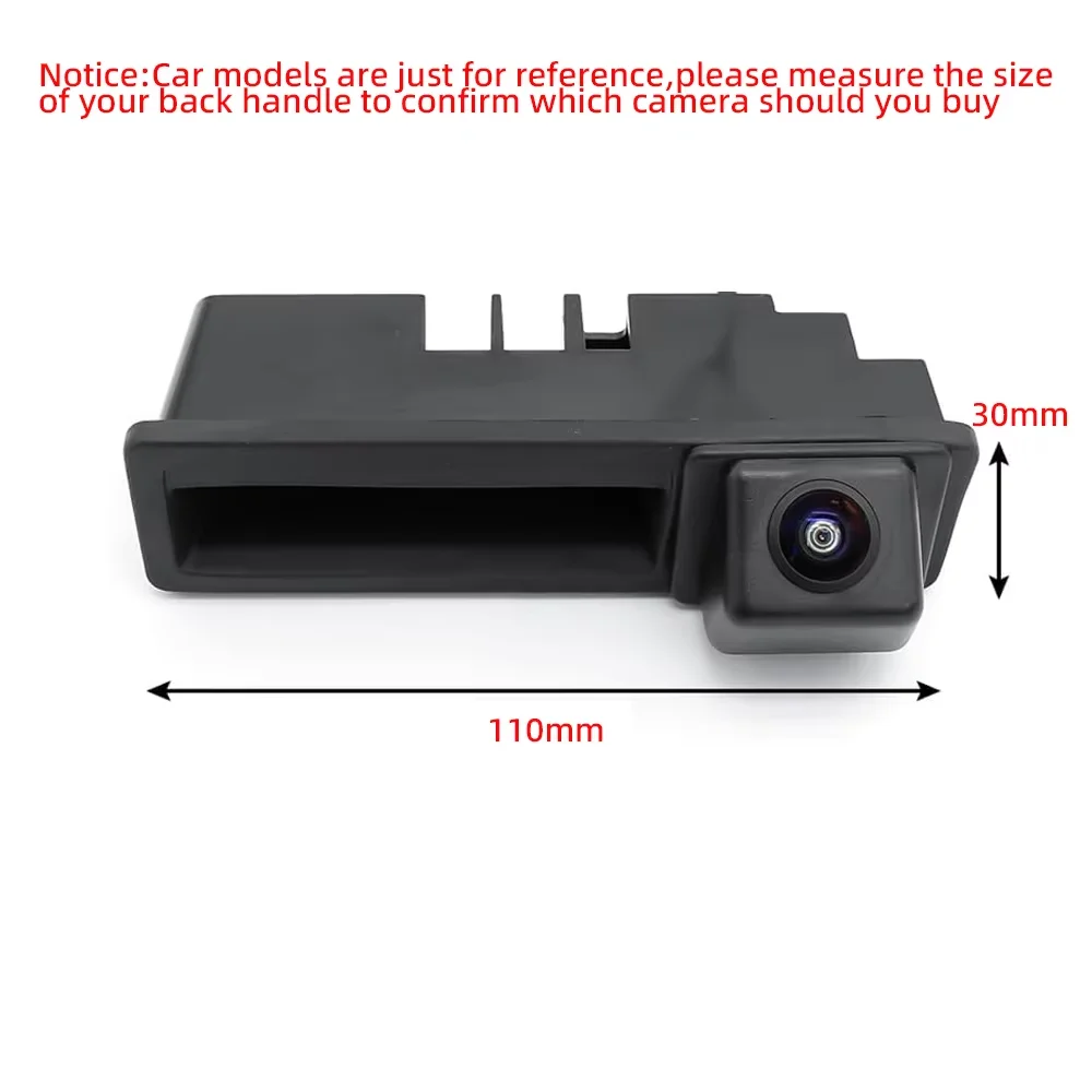 Auto Reverse Backup Kofferbak Handvat Parkeren Achteruitrijcamera Voor Audi A4 B8 Q3 Q5 A5 A8 S5 A3 A6 C7 A7 Q7 Achteruitkijkspiegel - afbeelding 1