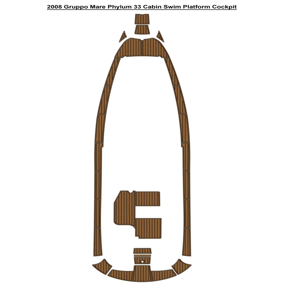 

2008 Gruppo Mare Phylum 33 Кабина Плавательная платформа Кокпит Лодка EVA Пена Тик напольный коврик SeaDek Gatorstep Стиль Самоклеящийся d9m3hfd