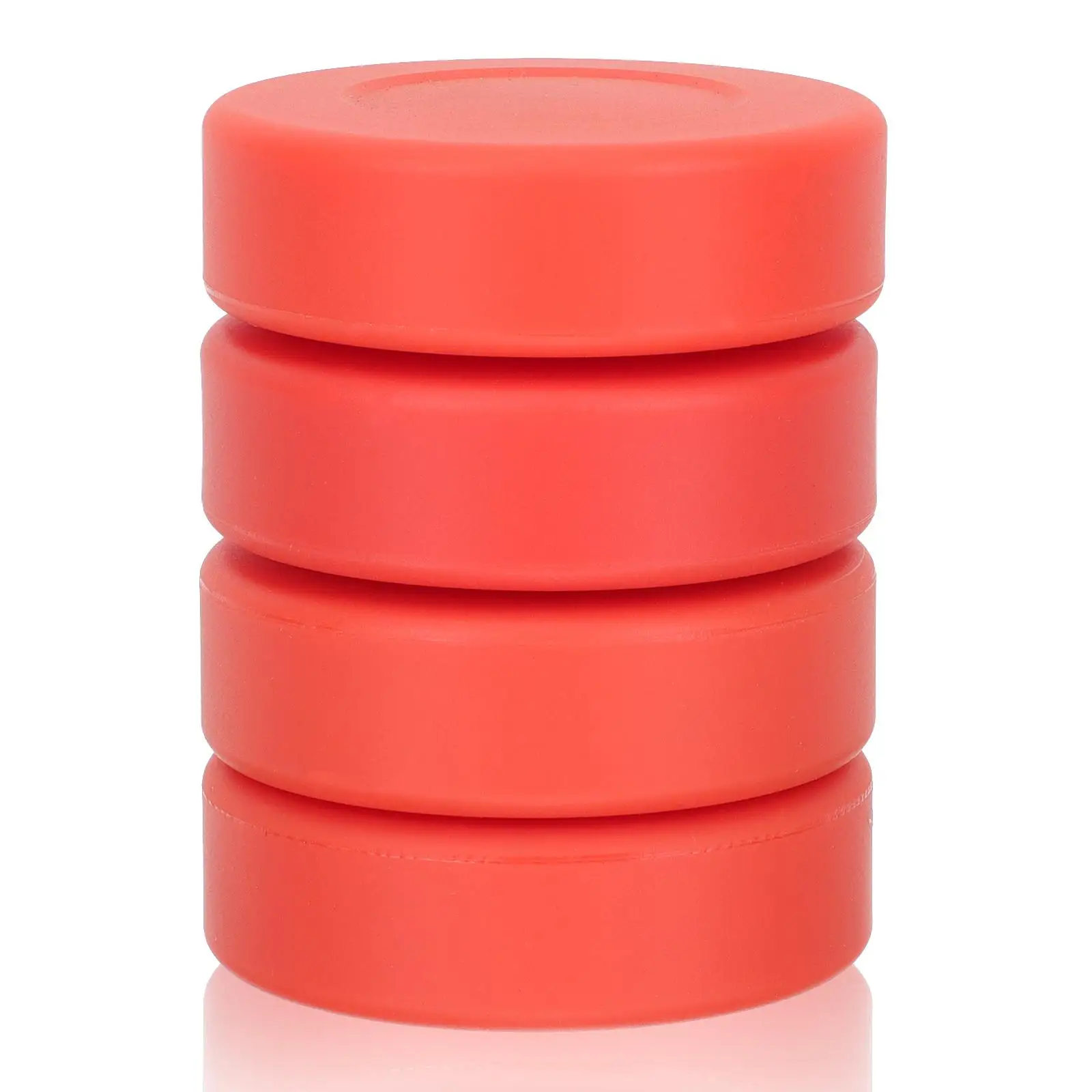 

4 Pcs Hockey Practice Ball Kids Puck Solid Rubber Vulcanized for Indoor Putter Soft