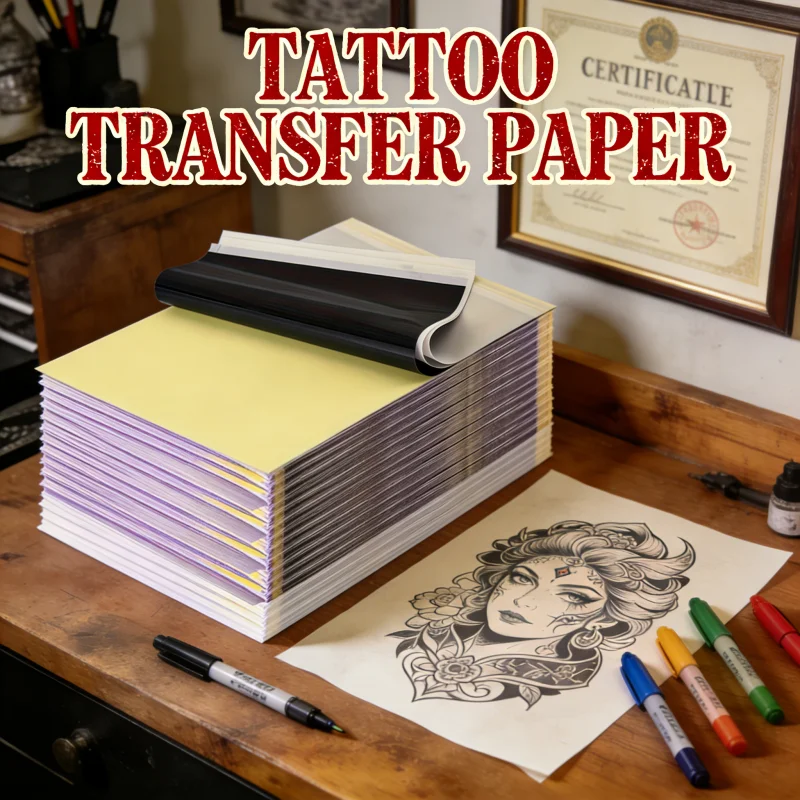 

High-quality, affordable tattoo transfer paper with transfer functionality,