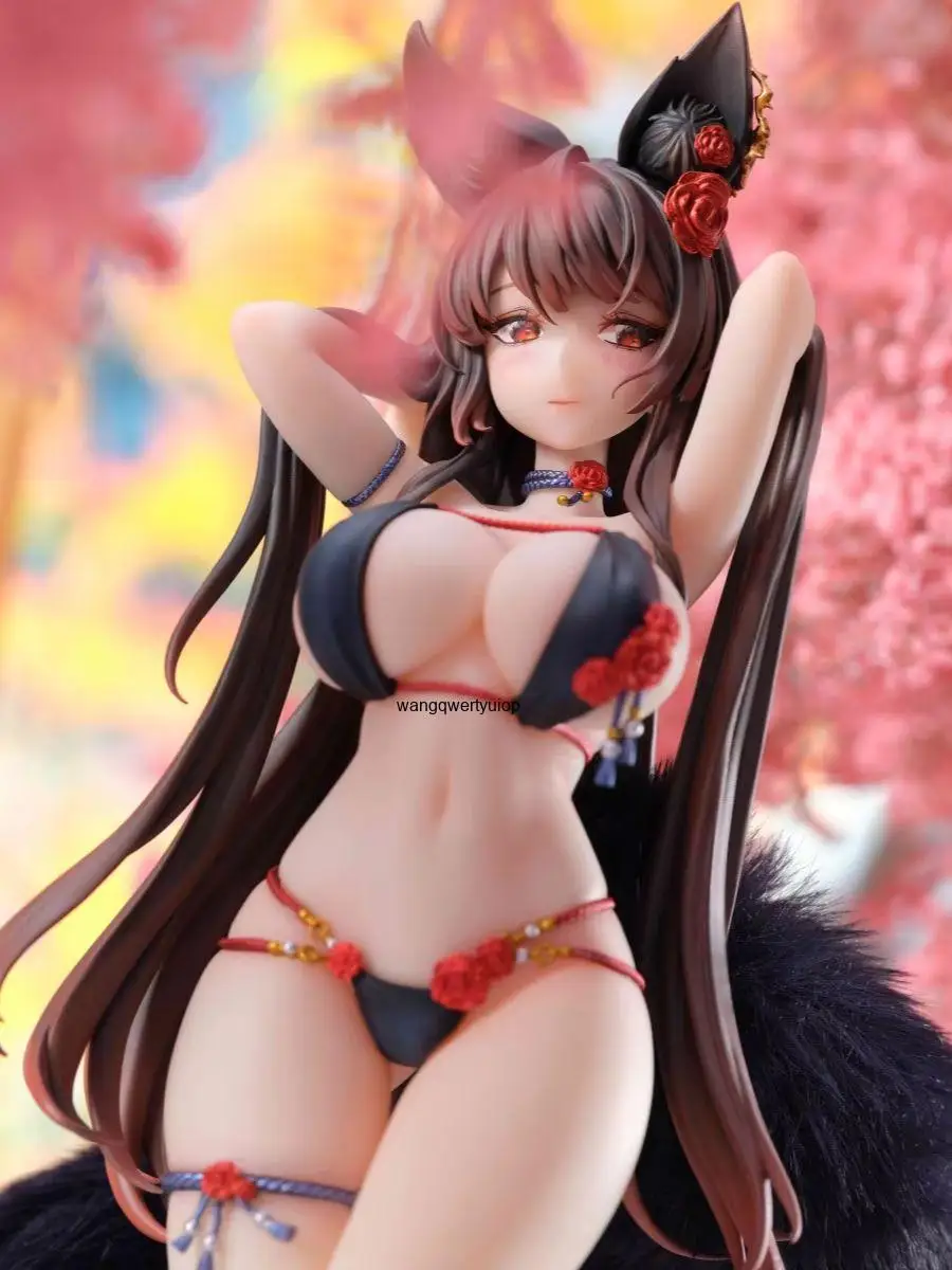 Judai 27cm Original Bear Panda Bara Kitsune Fox Girl Chasing Eyes PVC Sexy Action Figure Model Toys