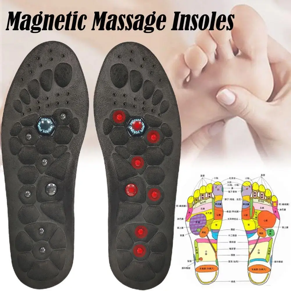 

New Magnetic Therapy Massage Insole Magnetic Stone Soles Acupuncture Points Men's and Women's Shoe Insoles Sole Insoles