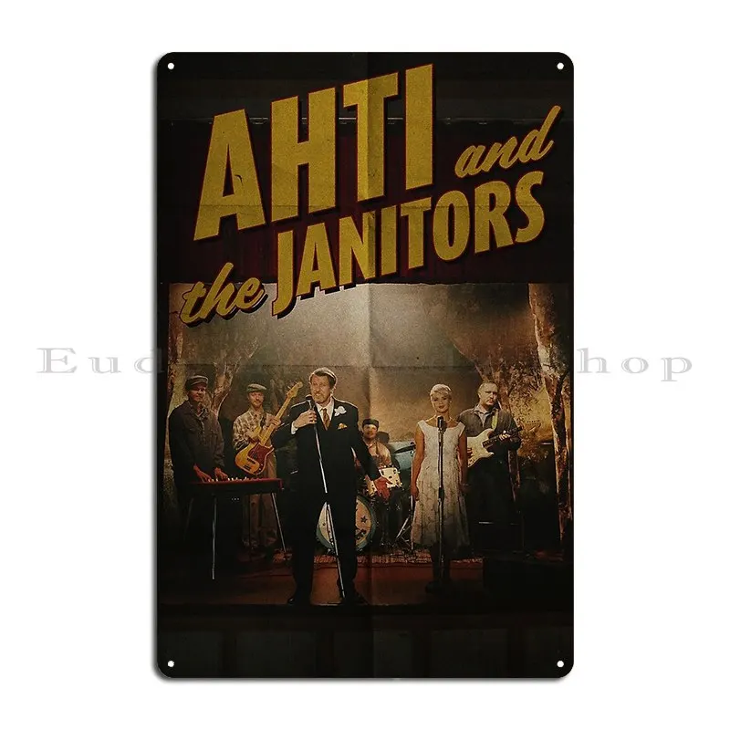 Alan Wake 2 Ahti And The Janitors Poster Nuuskavatti Metal Sign Rusty Create Party Club Decoration Printed Tin Sign Poster