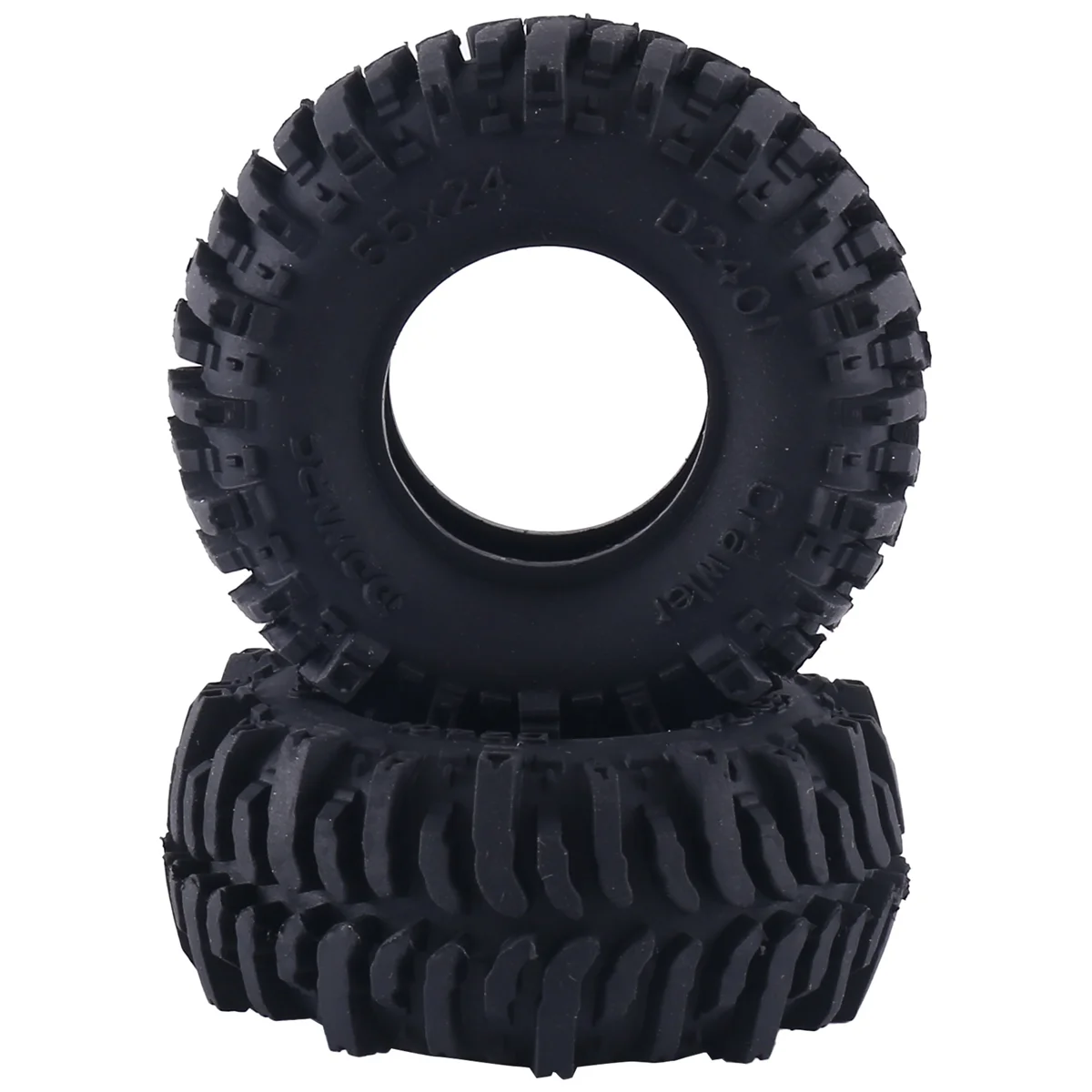 4 قطعة 55x24 مللي متر 1.0 المطاط الإطارات عجلة الإطارات ل 1/18 1/24 RC الزاحف سيارة محوري SCX24 AX24 FMS FCX24 TRX4M ترقية أجزاء الساخن