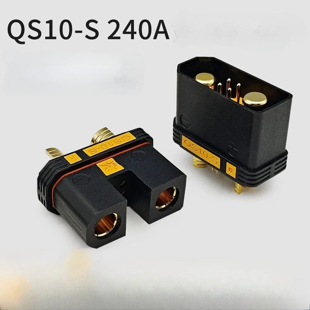 QS10-S Anti-ignition Male Carrier  Plant Protection Drone Power Supply Battery Plug Welded High Temperature and High Current