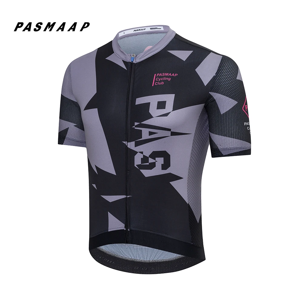 PASMAAP-Cycling Jersey for Men, short Sleeve, Pro Team, MTB, Road Bike Clothing, Breathable Bicycle Shirts, 2025