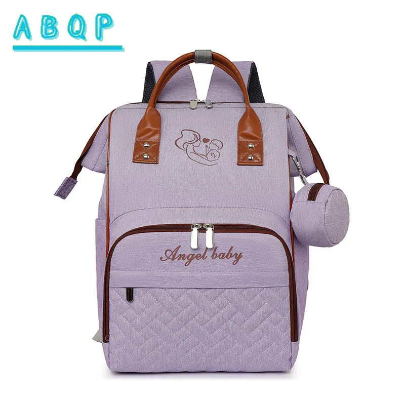 Diaper Bag Backpack Large Capacity 2-piece Set Fashion Baby Diaper Bag Backpack Multifunctional Lightweight Storage Baby Bag