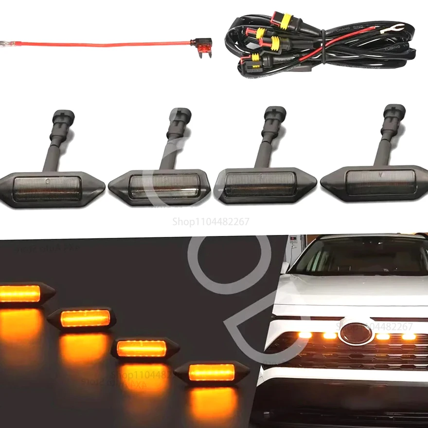 

Для Toyota Rav4 2019-2021 грили автозапчастей со светодиодными сигнальными огнями