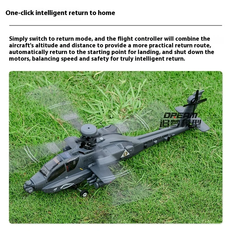 

Самолет Hot RC Yxznrc F11s Apache Inspired Вооруженная радиоуправляемая модель вертолета Моделирование Дрон True-to-Life Коллекционная игрушка для хобби