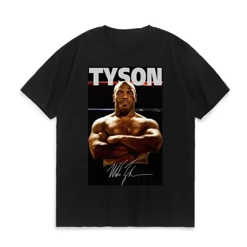 New Iron Mike Boxing Champion Tyson Fans T-shirt for Men Women Summer Casual Cotton Short Sleeve Mens T Shirt Fashion Clothing