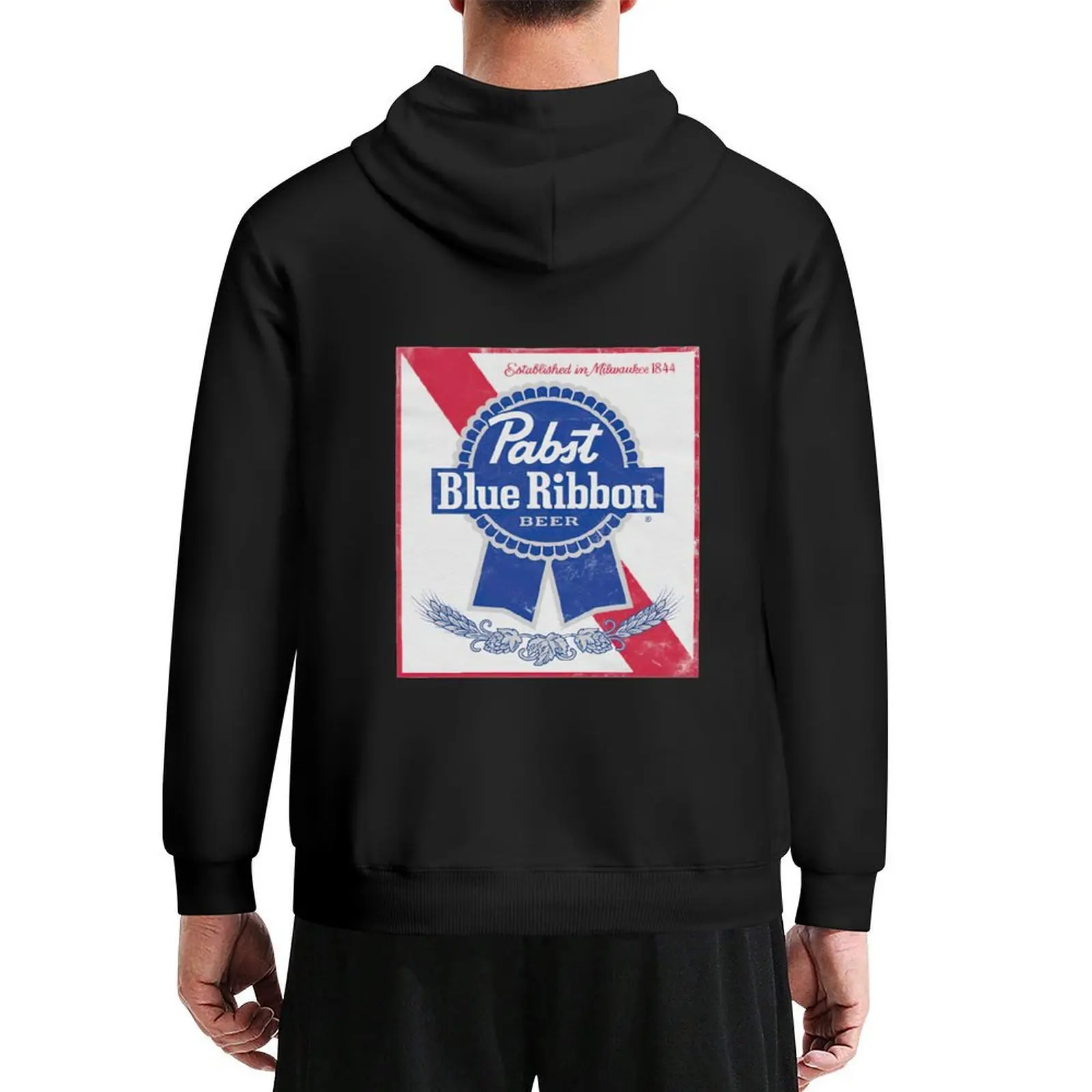 Pabsts Blue Ribbons هوديي أزياء الرجال الرجال ارتداء الملابس الجمالية بلوزة جديدة مقنعين المحملة