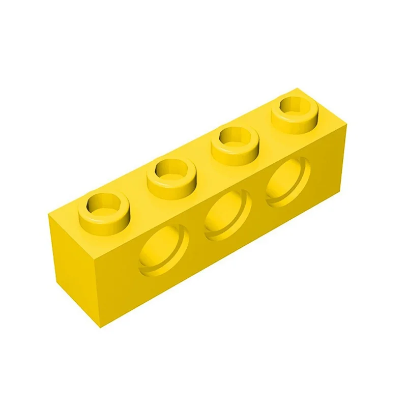 50 Stück 3701 Technik-Stein 1 x 4 mit Loch, Bausteine-Kollektion, Modulares GBC-Spielzeug für technische MOC-DIY-Bauwerke, kompatibel mit Bausteinen – Detail 6