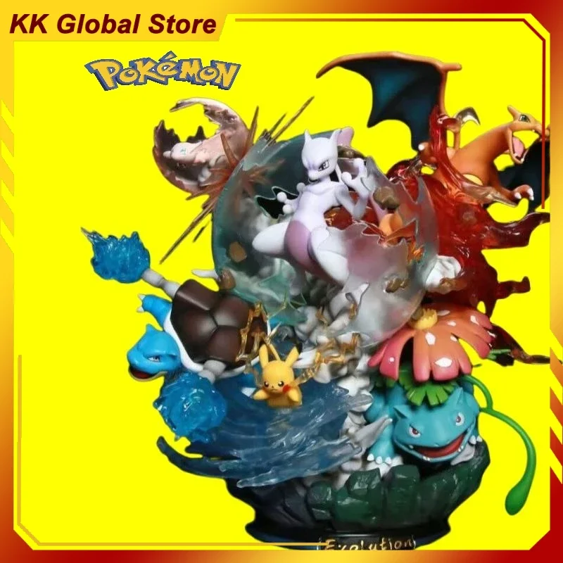 

40cm New Pokemon Mewtwo Anime Figure Counterattack Version Peripheral Model Statue Desktop Decoration Ornaments Kids Gifts Toys