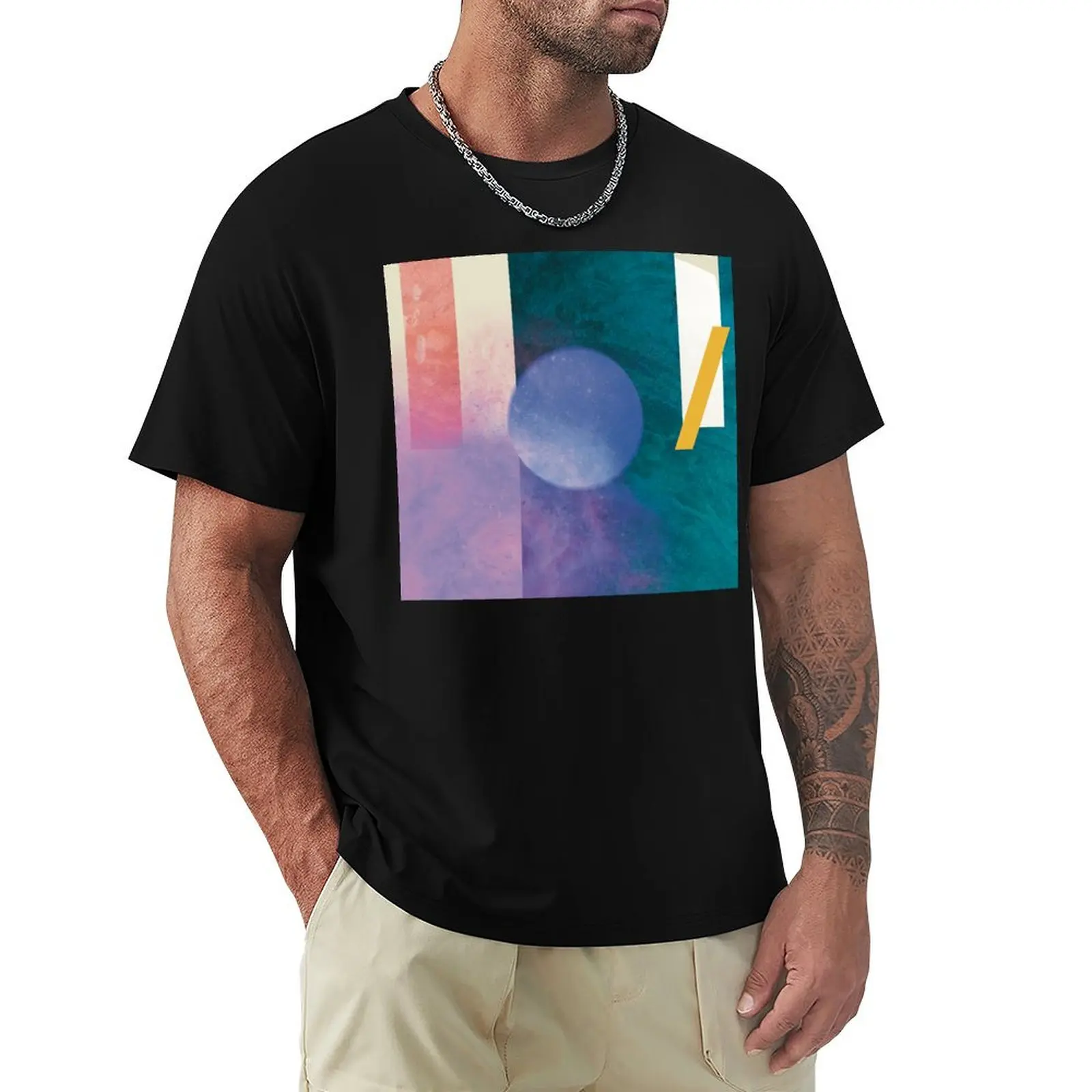 The print 'Obscured Figures' T-Shirt cotton t shirts man 100% T-Shirt