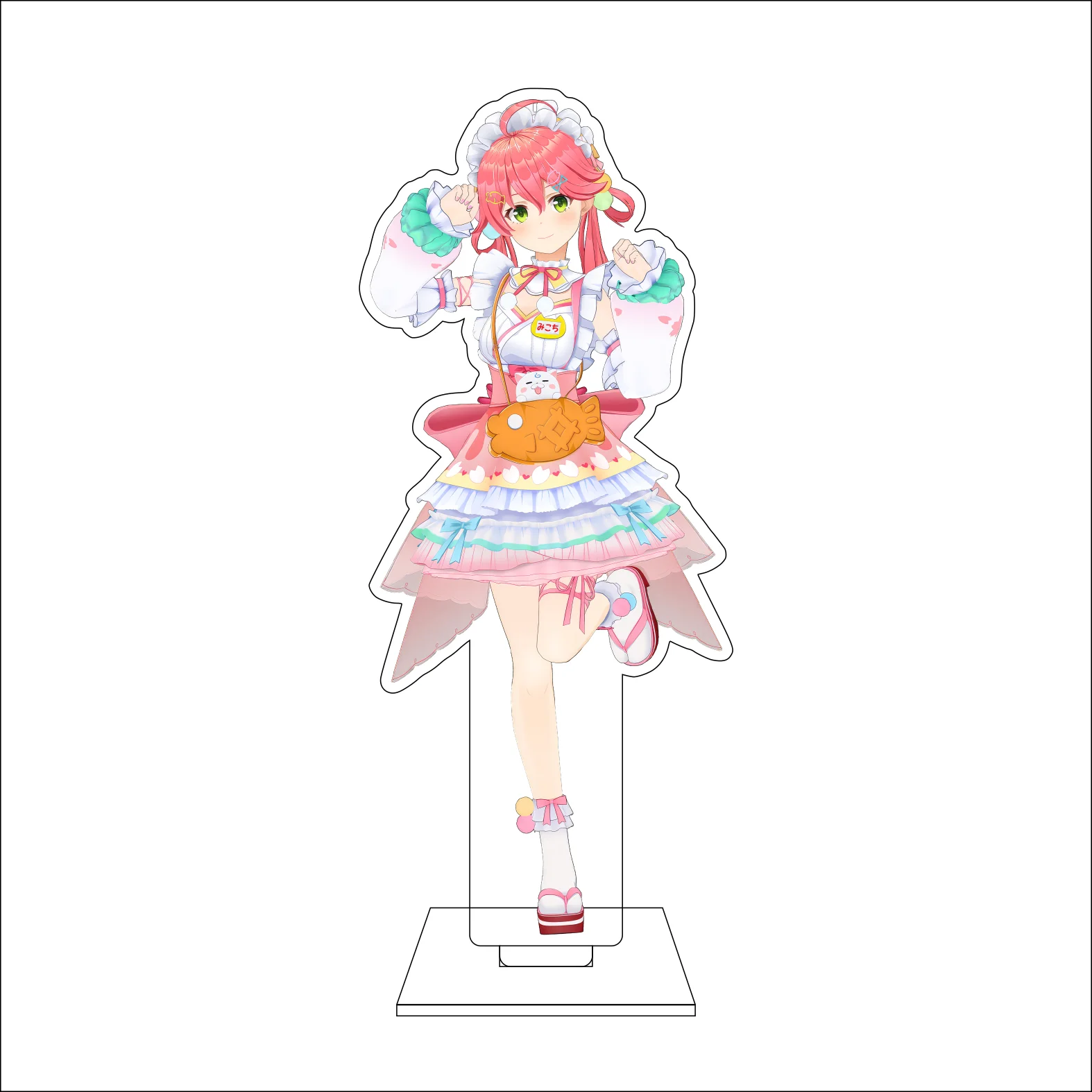 16CM Anime Hololive Cosplay Acrylic Figure Stand Plate Hoshimachi Suisei Natsuiro Matsuri Robocosan Akai Haato Ornaments Gifts view 3