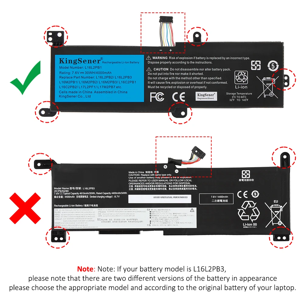L16L2PB1 Battery for Lenovo IdeaPad 330 320 S145 330-15IKB 330-15AST 320-17IKB S145-15AST S145-15IWL L16L2PB1/PB2 L16M2PB1/BP2