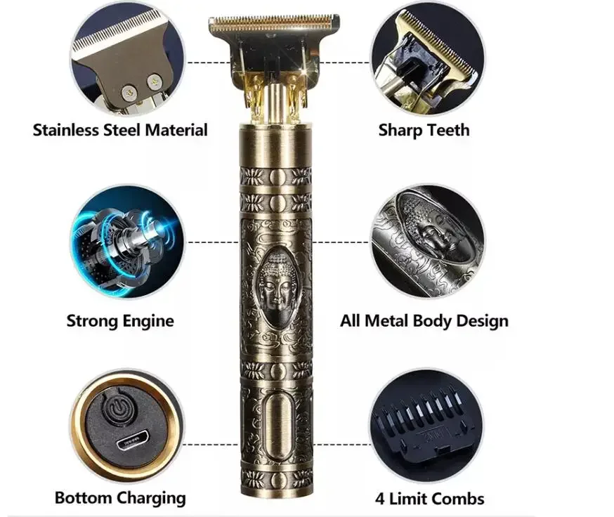 ماكينة حلاقة كهربائية لاسلكية T9 ماكينة تشذيب الشعر الأجهزة المنزلية ماكينة حلاقة للسفر للرجال ماكينة تشذيب الرجل