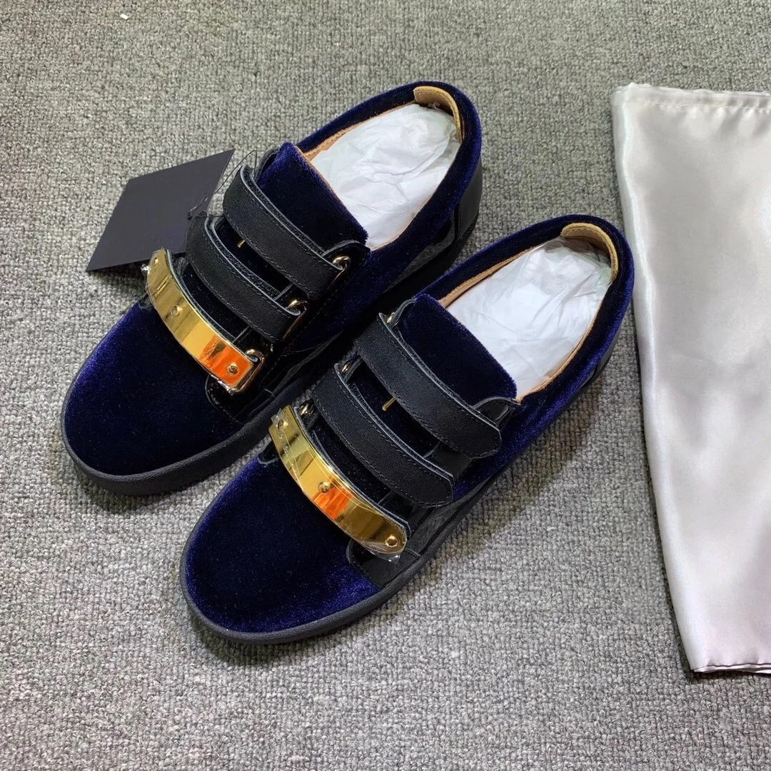 

Top Hight Quality Casual Sneakers For Men and Women Real Leather Brand Designer Unisex Tennis Shoes GZ Zipper Loafer Shoes G1132