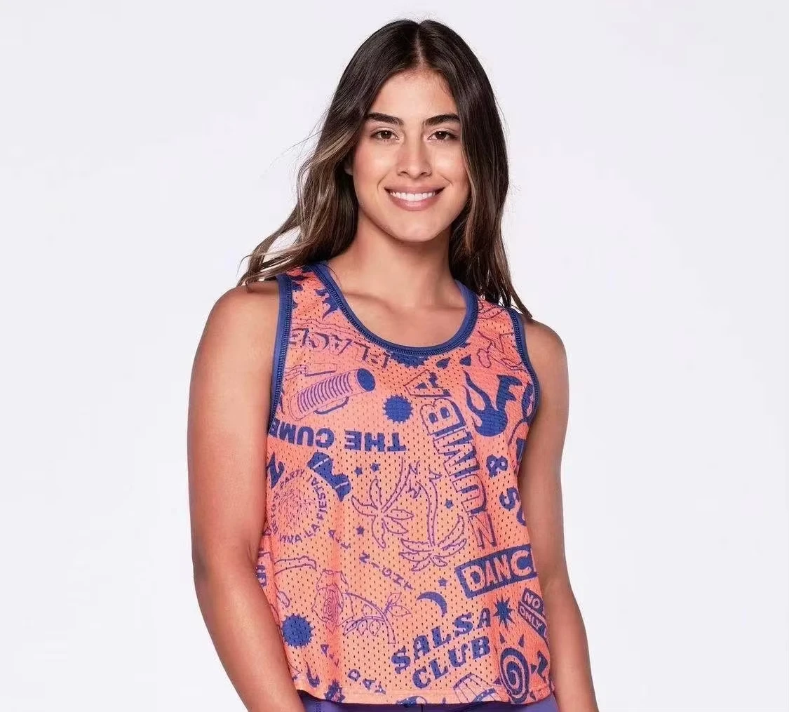 2025 3d verano Venta caliente Zumba Fitness entrenamiento deportivo Color chaleco de mujer Fitness Yoga transpirable fresco