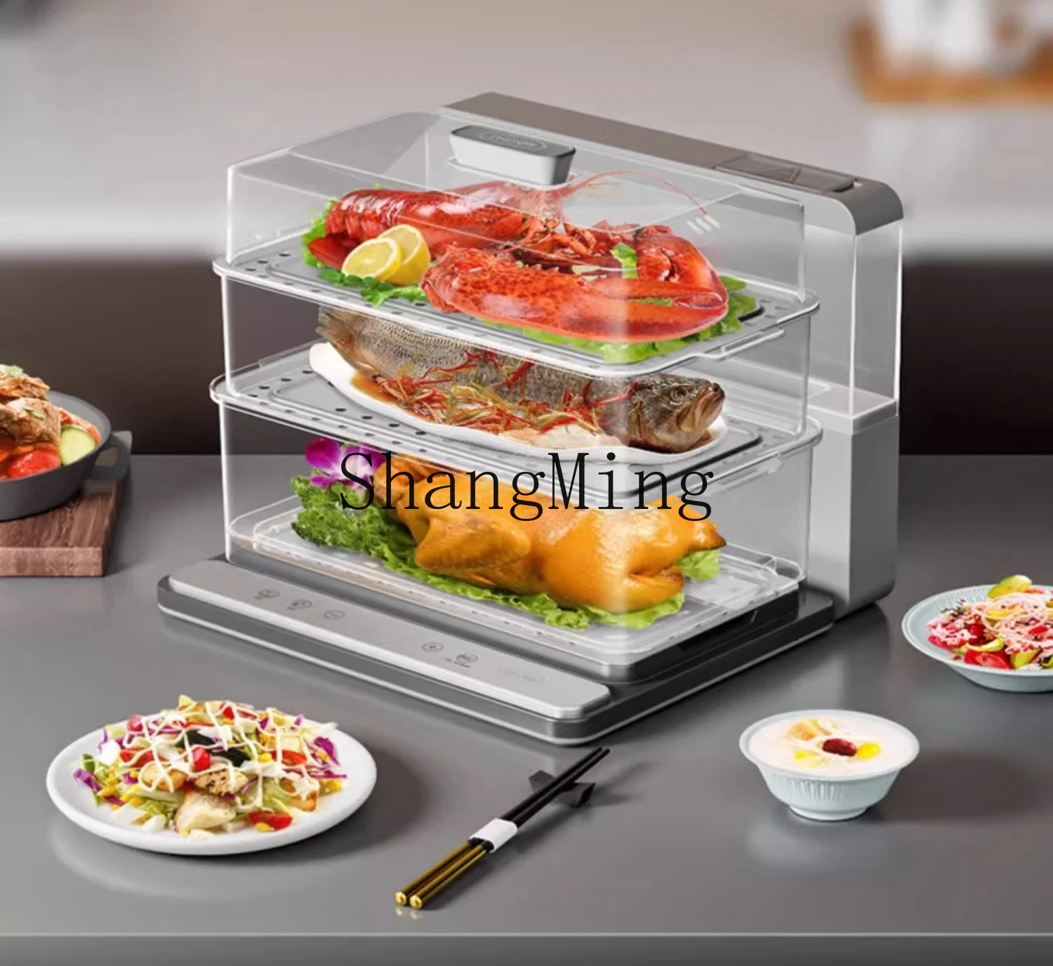 ZYY household steam pot small multi-function large capacity three-layer multi-layer electric steamer