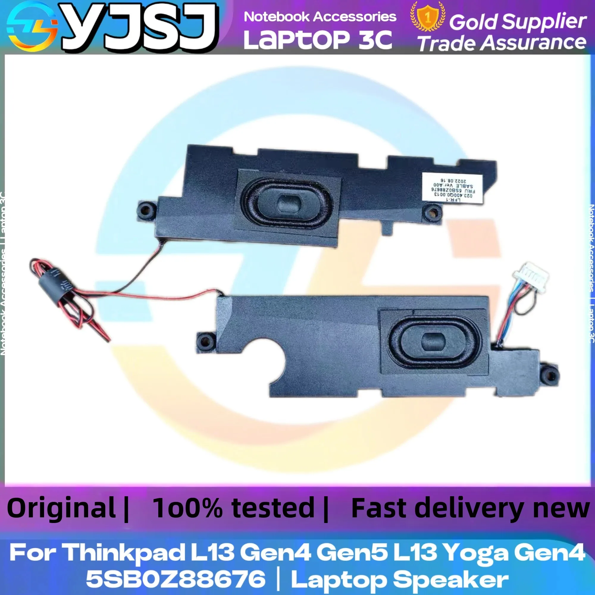 

New GENUINE Original Laptop Speaker For Thinkpad L13 Gen4 Gen5 L13 Yoga Gen4 built-in speaker horn audio 5SB0Z88676