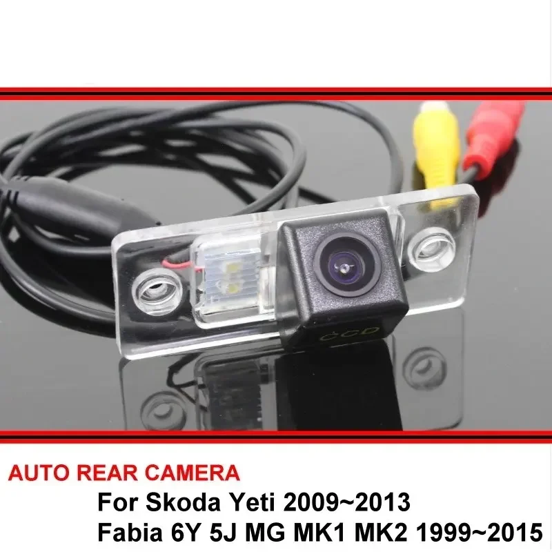 For Skoda Yeti 09~13 Fabia 6Y 5J MG MK1 MK2 99~15 Reverse Backup SONY HD CCD Car Rearview Parking Rear View Camera Night Vision