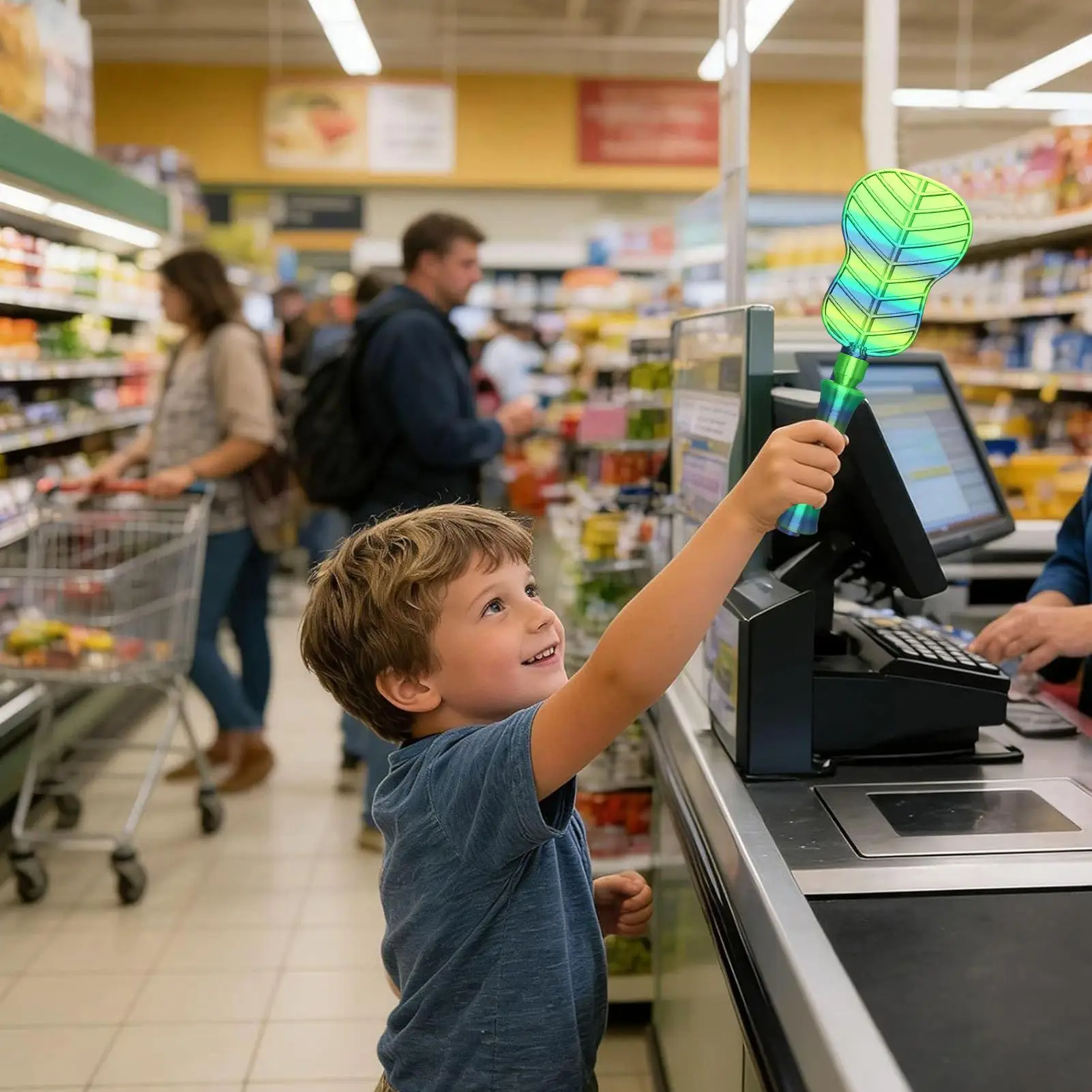 

Card Wand Telescoping Contactless Contactless Pay Fairy Wand Toy For Men Women Adults Raves Pranks Cosplay Event Dress-Up