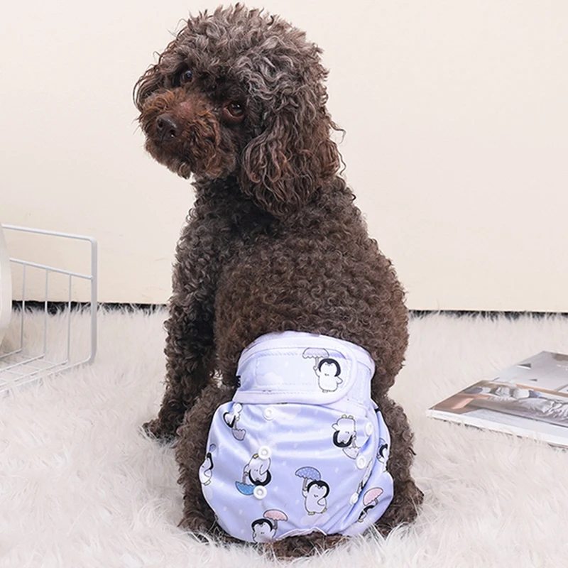 3Pcs Washable Dog Diapers Female Reusable Doggie Diapers, Puppy Diapers, For Period Heat Incontinence Puppy Training