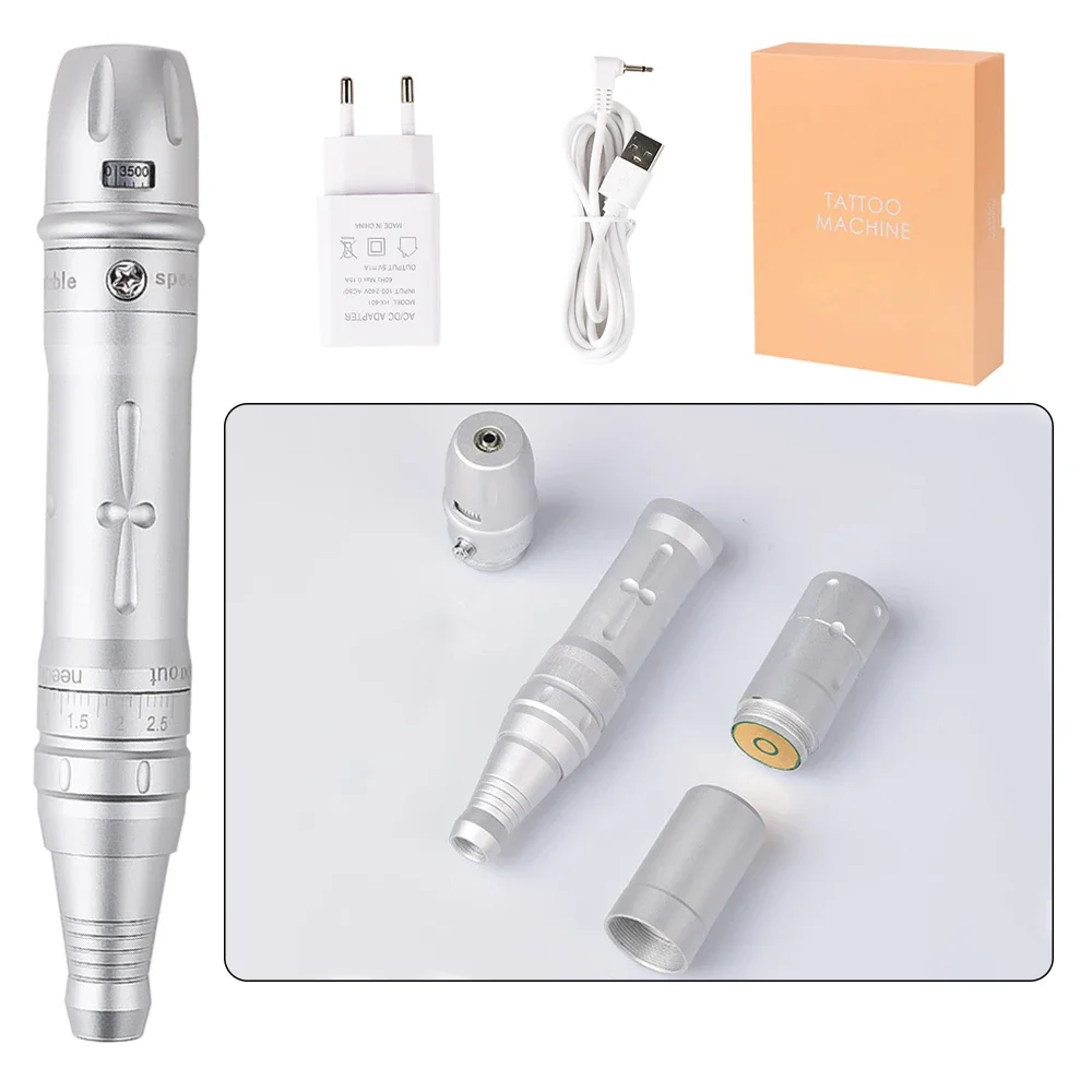 New Wireless PMU Machine Permanent Makeup Kits, Tattoo Pen For Lip/Eyeliner / Eyebrows Microshading Microblading Tattoo Kits