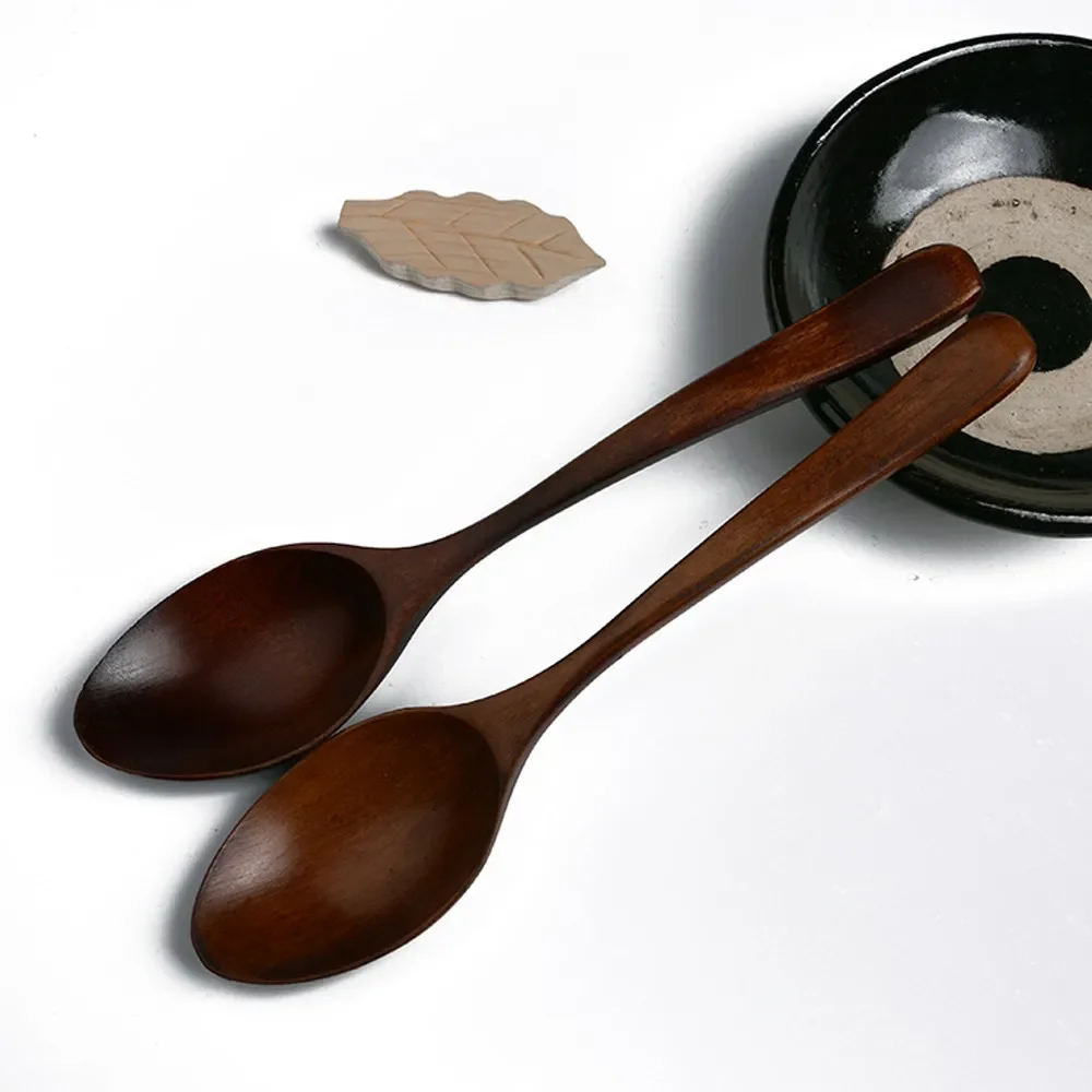 Wooden Spoon Bamboo Kitchen Cooking Utensil Tool Soup Teaspoon Catering for Kicthen Wooden Spoon